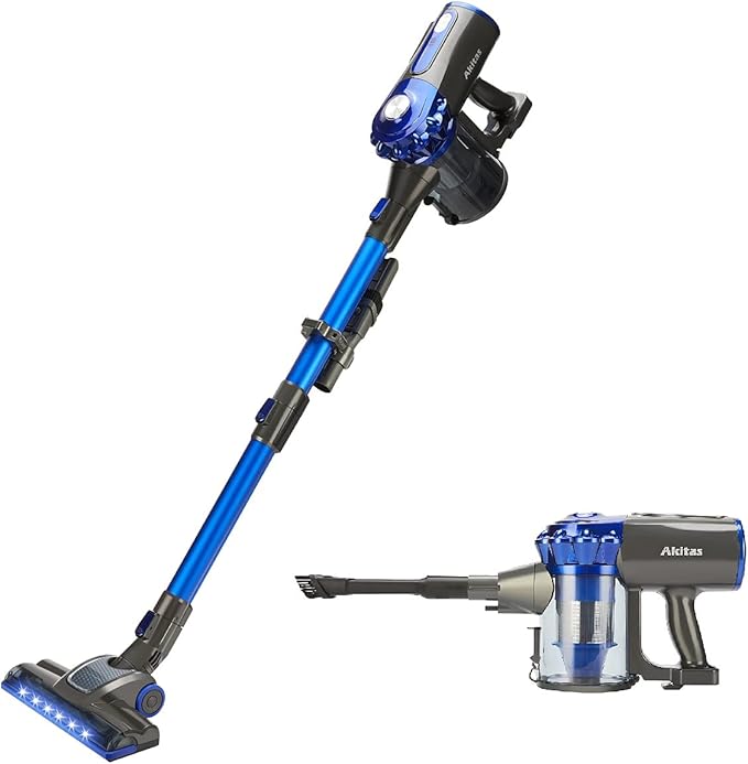 Akitas V8 3-in-1 Cordless Hoover Vacuum Cleaner Handheld & Upright Lightweight 22.2 V 150 W, Rechargeable Lithium Battery for Floors Carpets and Pet Hair