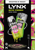 Lynx Epic Fresh Duo Gift Set with a body wash and a body spray perfect for any occasion 2 piece