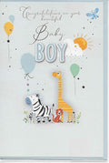 Baby Boy Newborn Greeting Card 20 x 14 cm Congratulations Beautiful