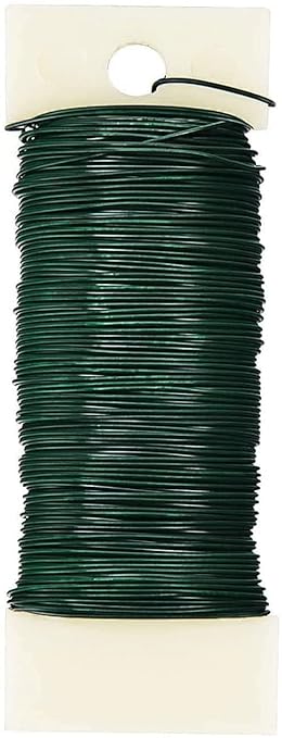 Florist Wire, Green Floral Wire, Christmas Wreath Making Supplies, Xmas Floristry Wires, Wreath Making Kit, Craft Supplies for Wreaths Garland, Reef Flower Arranging Accessories
