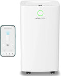 MONHOUSE 12L/Day Digital Dehumidifier - Wifi Controlled App, Sleep Mode, 24 HR Timer For Office, Home, Bedroom, Basement, Garage & Kitchen - Portable Electric Mould, Damp, Condensation Remover