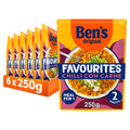 Ben's Original Favourites Chilli con Carne Minced Beef and Vegetables Ready Meal Rice Pouch, Bulk Multipack 6 x 250g