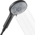 OFFO Shower Head and Hose 1.5m, 6 Modes Handheld Shower Head Large Powerful Boosting Handheld Showerhead for Low Water Pressure ShowerHead,Matte Black