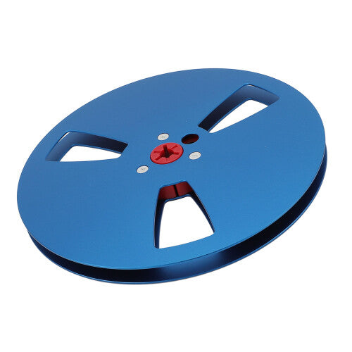 7 Inch Aluminum Alloy Empty Tape Reel for 1/4 Inch Tape, Blue