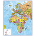 (100 cm x 120 cm, Laminated) Europe Middle East Africa (EMEA) Political Map