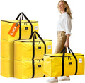 Moving Bags and Storage Bags - 95L Heavy Duty Moving Boxes with Reinforced Bottom & Wrap-Around Handles, Tear-Resistant Reusable Larege Packing Bags for Home, College Dorm, Christmas Decor, 6 Pack