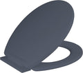 Ram® Grey Soft Close Toilet Seat with Adjustable Hinges LOO Toilet Seat Quick Release Easy Clean Bathroom Toilet Seat Grey