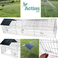 Metal Run for small pet with a gabled roof XXL Actiaspet 67227