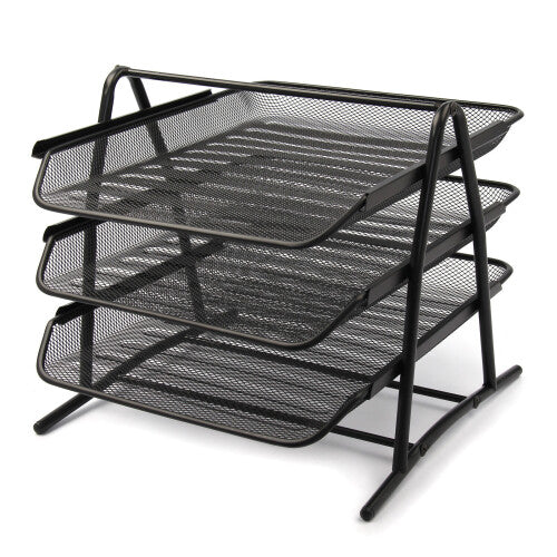 (Black) Filing Holder 3 Tier Office Document Letter