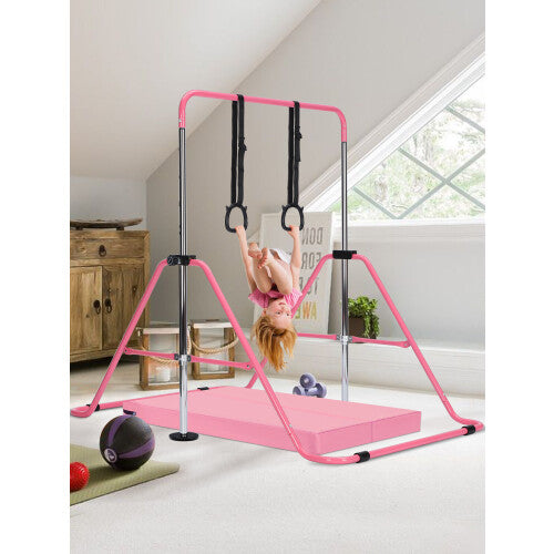 (5?Pink) Adjustable Kid Gymnastics Bar Training Bar