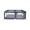(Grey 180x150cm) Baby Playpen with Mesh Walls Ocean Balls
