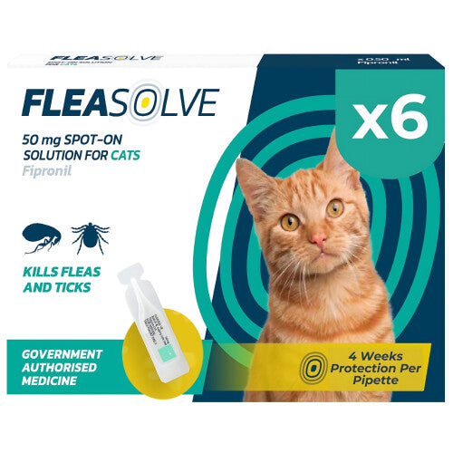 Fleasolve Spot On Cat x6 Flea Treatment