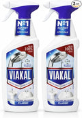 Viakal Limescale Remover Spray, 500ml (2 Pack) | Hard Water Stain Cleaner for Bathrooms, Kitchens & Showers | Powerful Descaler for Taps, Tiles, Toilets & Glass | Fast-Acting Anti-Limescale Formula