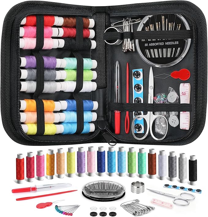 Coquimbo Sewing Kit Gifts for Teenage Girls Boys Women Men Mum Grandma, Mini Sewing Kits Travel with Needle and Thread Sewing Accessories for Adults, Beginner, Emergency