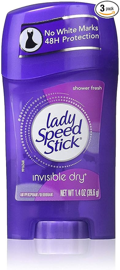 Lady Speed Stick Invisible Dry Antiperspirant & Deodorant - Shower Fresh 40 ml (Pack of 3)