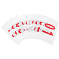Portable Red Sports Accessory Bibs For Competition 10 Pack