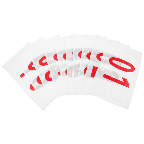 Portable Red Sports Accessory Bibs For Competition 10 Pack