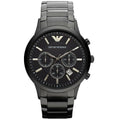 Emporio Armani Mens Watch AR2453 Black Chronograph Stainless Steel
