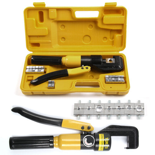 Tube Terminals Lugs Hydraulic Crimper Tool Kit Battery Cable Wire