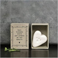 East Of India MINI Matchbox Paw Print Heart Porcelain Gift Best Friends leave paw prints on our hearts | Animal Lovers Gift | Pet Loss | Letterbox Gift