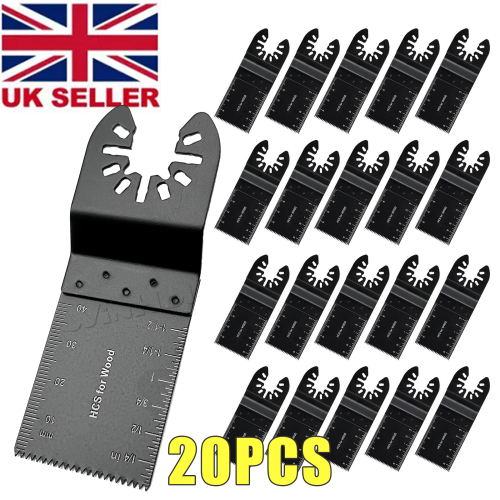 20-Piece Oscillating Saw Blades Set â€“ Carbide Multi-Tool Blades for Wood, Plastic & Soft Metal â€“ Fits Stanley, Black & Decker & More