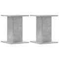 (concrete grey, 30 x 30 x 40 cm) vidaXL Speaker Stands Living Room Speaker Floor Stand 2 pcs Engineered Wood