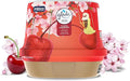 Glade Fragranced Bathroom Gel, Air Freshener and Discreet Odour Eliminator, Floral Cherries, 180g, Packaging May Vary