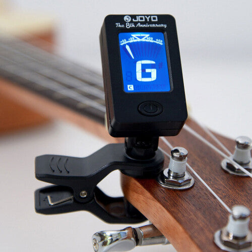 JOYO Clip-On Digital LCD Tuner 360 Degree Rotatable Guitar Tuner for Guitar Bass Violin Ukulele