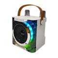 Home Karaoke System: 2 Wireless Mics Speaker RGB Light Effects