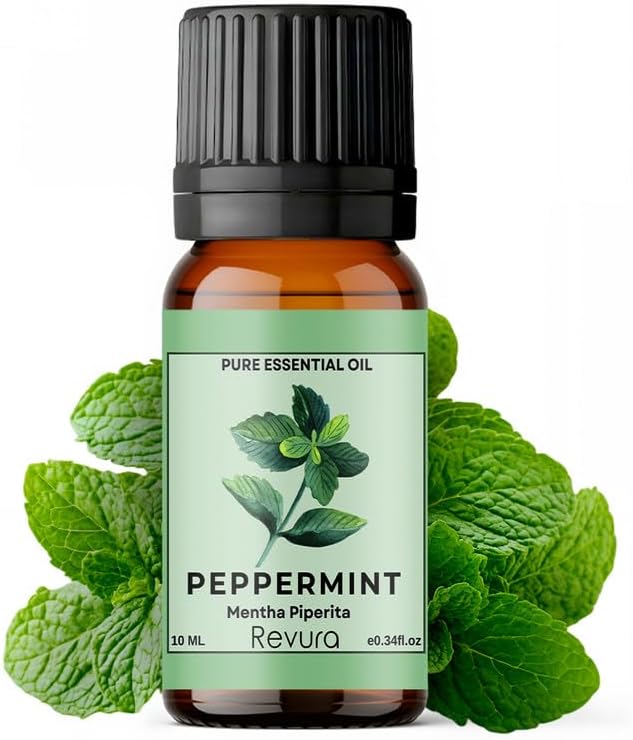 Peppermint Essential Oil 10ml | Natural Repellent for Spiders, Mice & Insects | Headache Relief, Hair & Skin Care | Cruelty-Free, Vegan, UK Made | Great for Bath, Diffuser & Candles