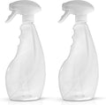 SPRAYZ Large 500ml Spray Bottles For Cleaning Solutions and Gardening, Plant, Water, Durable Trigger Sprayer, Refillable, Spray Bottle for Hair, All Directions, Clear Plastic Bottle 2x 500ml