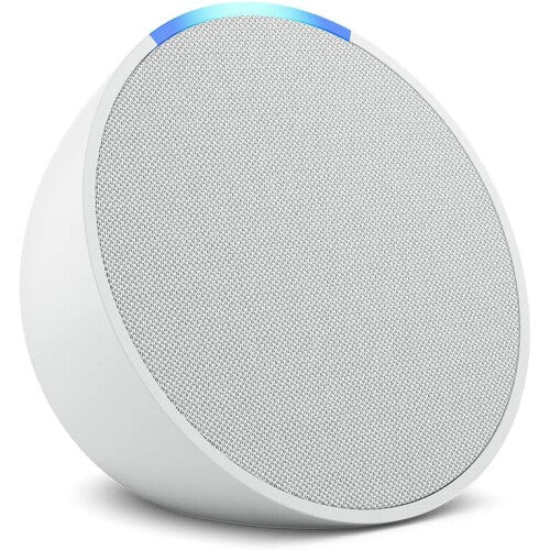 (Glacier White) Echo Pop | Full sound compact Wi-Fi and Bluetooth smart speaker with Alexa