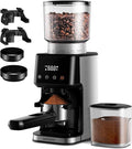 SHARDOR Conical Burr Coffee Grinder Electric for Espresso with Precision Electronic Timer, Touchscreen Adjustable Coffee Bean Grinder with 51 Precise Settings, Brushed Stainless Steel