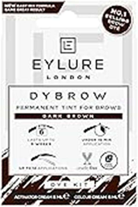 Eylure DYBROW Eyebrow Dye Kit, Dark Brown