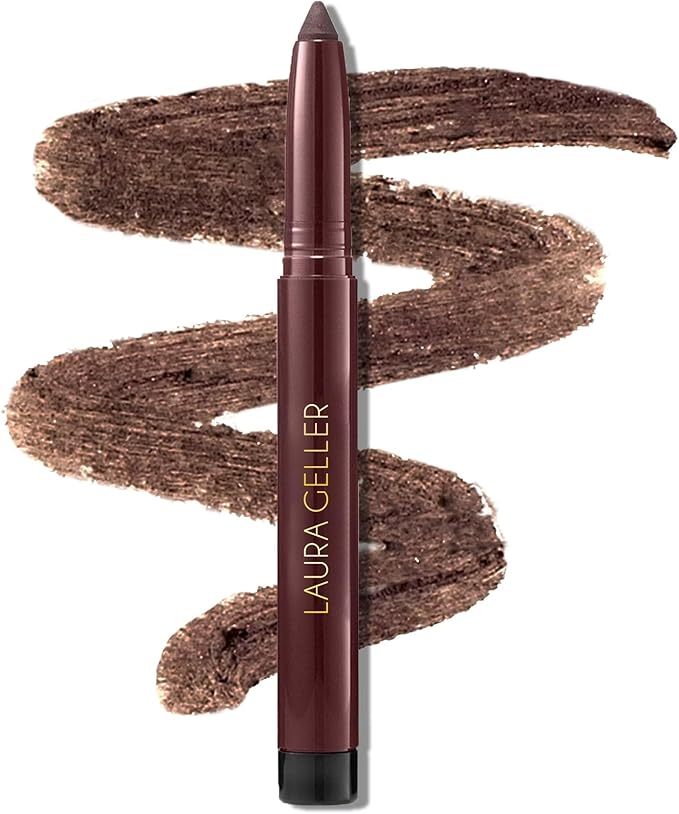 LAURA GELLER NEW YORK Longwear Kohl Kajal Eyeliner Pencil (Smokey Quartz) Hydrating & Vibrant Pencil With Built in Sharpener For Expert Precision, Glides On Effortlessly, Kajal Eyeliner