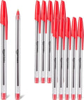 Amazon Basics Ballpoint Pens, 1.0mm, Red, 12 Pack