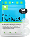 Spot Patches (102 Count) - Korean Hydrocolloid Pimple Patches, Absorbing Dots for Spot Treatment, Invisible Acne Patches, Vegan & Cruelty-Free Spot Stickers (2 Sizes)