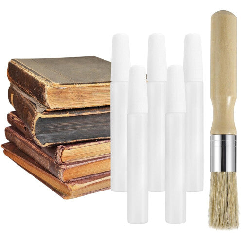 6 Pcs Book Glue with Brushes BookBinding Set for Binding and Repair Envelopes Crafts DIY