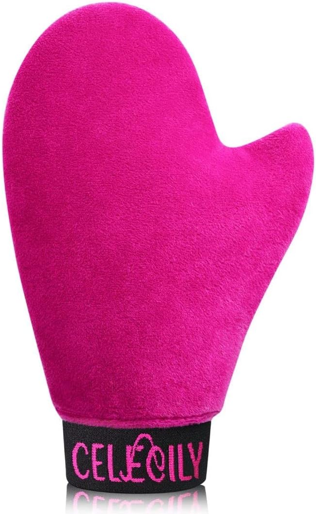 UK Patented Tanning Mitt with Elastic Wrist and Thumb Hole, Leakproof-lined Fake Tan Mitt Applicator, Premium Reusable Tan Mit, Tanning Glove for Apply Tanning Lotion,Cream,Medicine