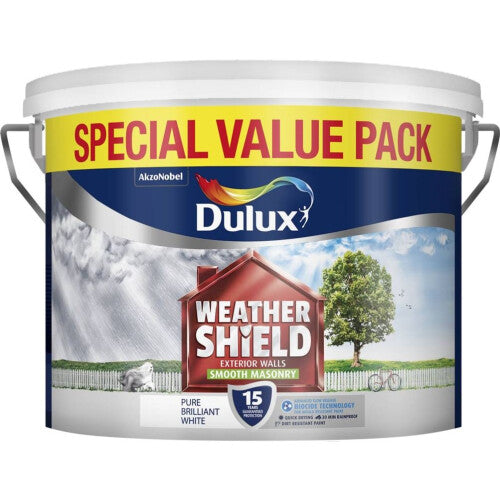 Dulux Weathershield Masonry Smooth Pure Brilliant White 7.5L