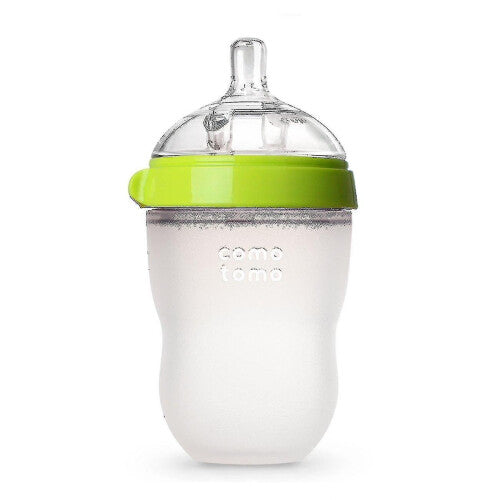 Comotomo Natural Feel Baby Bottle Green 8 Ounces