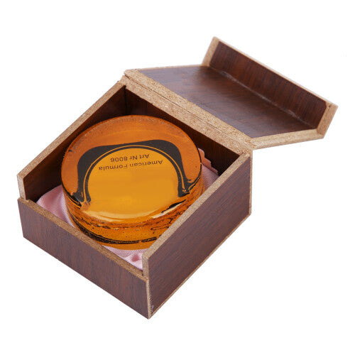 Premium Handmade Rosin in Wooden Box for Violin Viola Cello and Erhu (Transparent)