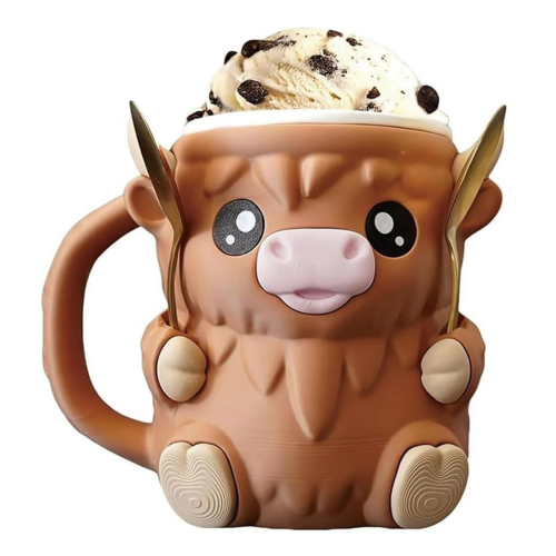 Ice Cream Pint Sleeves with Scoop and Handle,Animal Ice Cream Cooler
