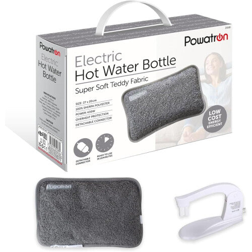 Rechargeable Electric Hot Water Bottle - Grey - 2068