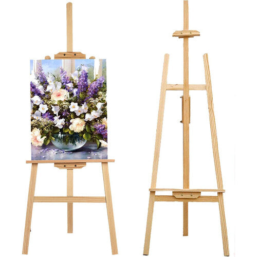 (69Inch/175CM) Easel Stand Wooden Artist Easel Stand Drawing Easel Portable Easel for Painting Wedding Display Exhibition