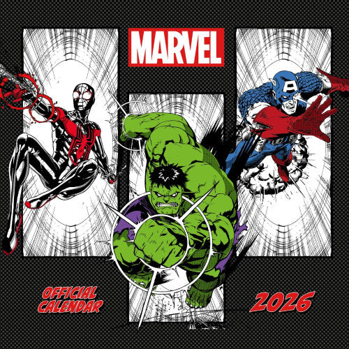 MARVEL COMICS 2026 SQUARE CALENDAR