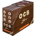 OCB 2300 Unbleached Slim Virgin Papers with Filters (32 Booklets of 32 Papers and Filters)