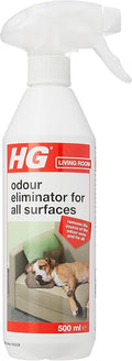 HG Odour Eliminator for All Surfaces, Odour Remover & Fabric Freshener Spray, Bad Smell Remover & Carpet Spray for Hard Surfaces & Soft Furnishings, Pet Odour Remover & Deodoriser - 500ml