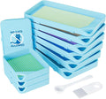 ARTDOT 10-Piece Interlocking Diamond Art Trays Kits for Adults, Stackable Diamond Painting Accessories and Tools(Blue)