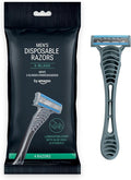 by Amazon 3-Blade Disposable Razors Men Black 4 1 Pack